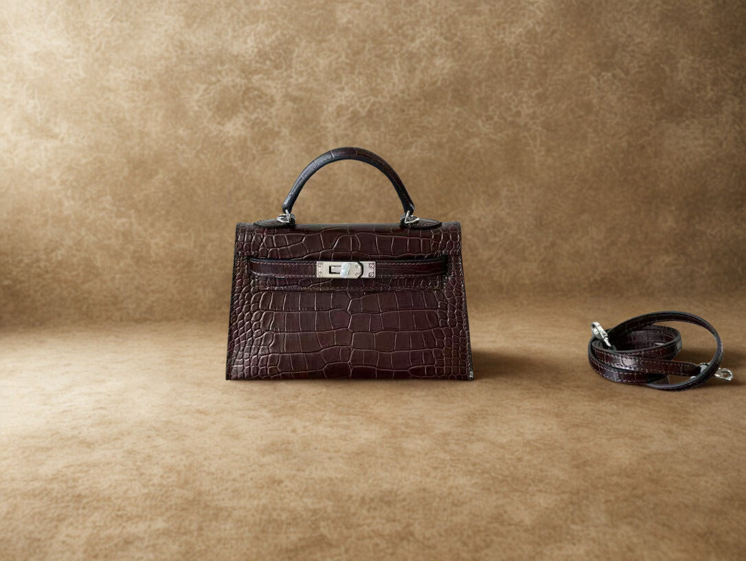 LE SOLÉNA CROCO MARRON